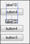 Using margins to position labels and buttons